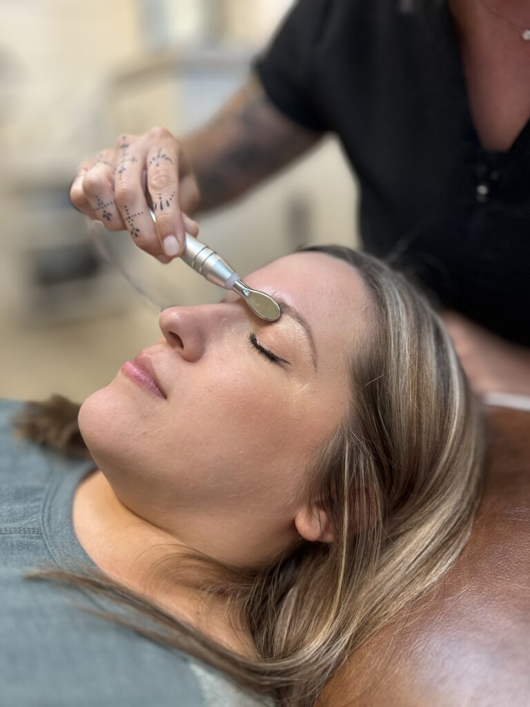 Eye and Lip Treatment Pause Facial Bar Wisconsin Dells.