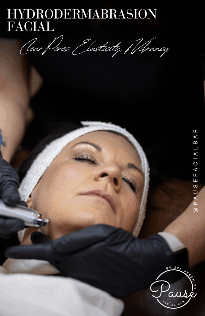 Pause Facial Bar facial Menu of services